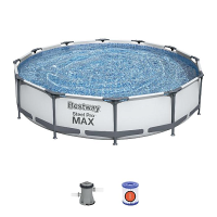 Bestway 56416 BW Каркасный бассейн Steel Pro Max 366х76см, 6473л, фил.-насос 1249л/ч Bestway 56416 BW Каркасный бассейн Steel Pro Max 366х76см, 6473л, фил.-насос 1249л/ч
