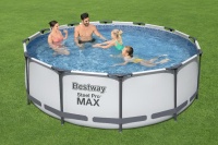 Bestway 56418 BW Каркасный бассейн Steel Pro Max 366х100см, 9150л, фил.-насос 2006л/ч, лестница Bestway 56418 BW Каркасный бассейн Steel Pro Max 366х100см, 9150л, фил.-насос 2006л/ч, лестница