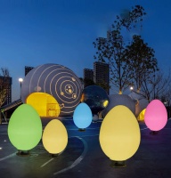 Светильник Яйцо 87х140 питание от АКБ, RGB Светильник Яйцо 87х140 питание от АКБ, RGB