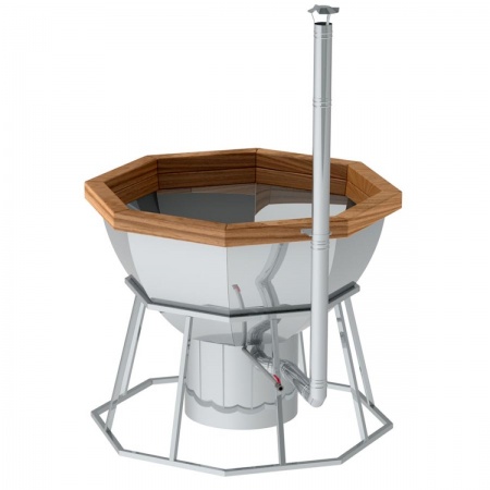 Банный чан 8 граней на подставке с печью Банный чан 8 граней на подставке с печью